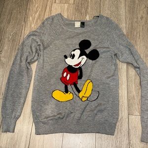 Disney sweater with Mickey Mouse design — size SMALL